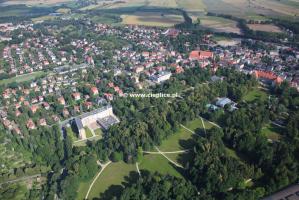 Park zdrojowy i Sanatorium Agat z lotu ptaka