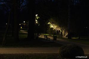 Park Norweski w nocy