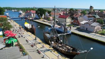 Port w Darłówku - widok z latarni morskiej