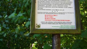 Rezerwat Rozewie - tablica informacyjna