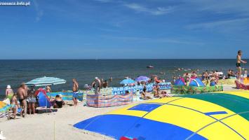Nadmorska plaża w Trzęsaczu