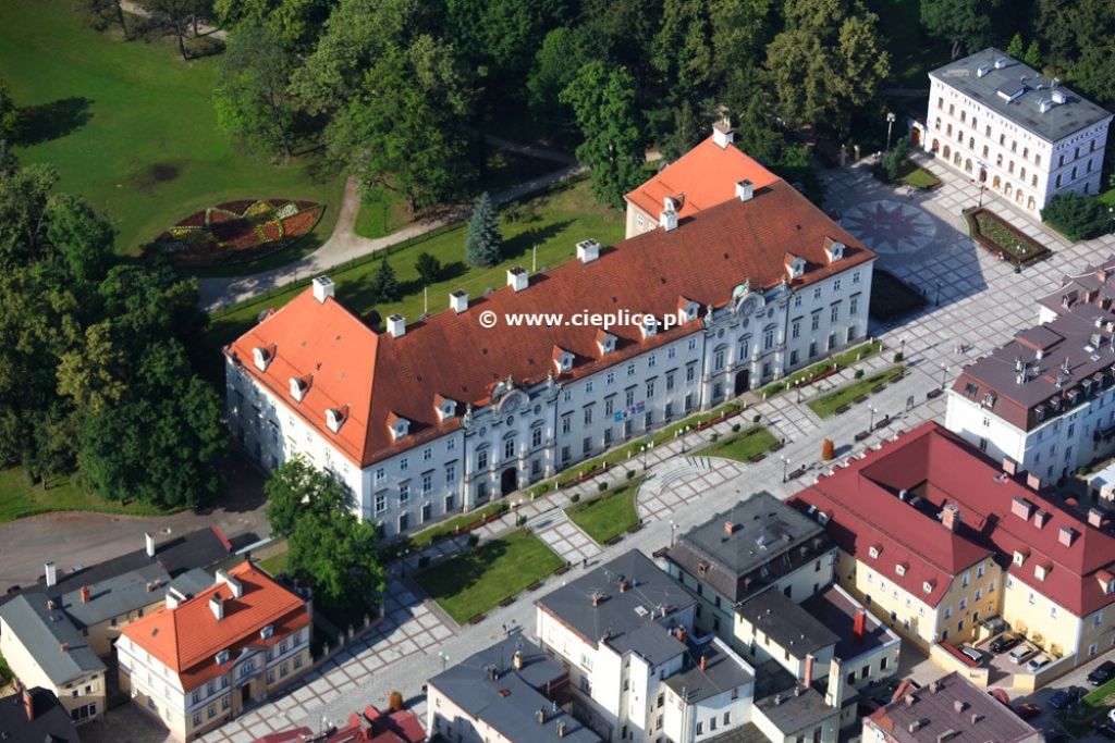 Pałac Schaffgotschów z lotu ptaka