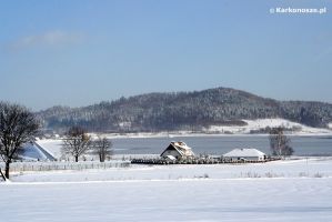 Widok na zbiornik wodny Sosnówka